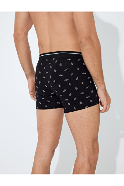 Koton Slogan Printed Cotton 3-Piece Boxer Set