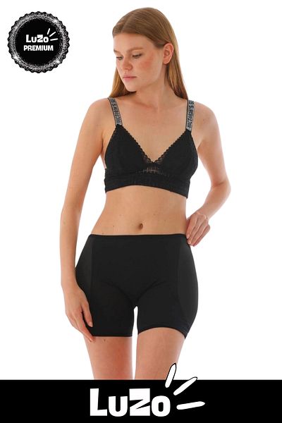 LuZo Premium Series Recovery Firming Non-Marking Shaping Side Supported Pop-Up Shorts