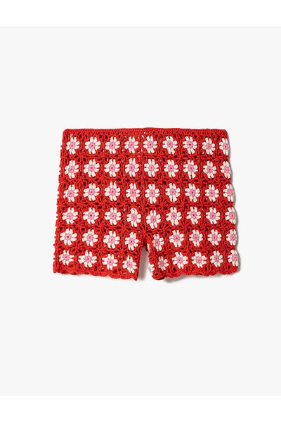 Koton Häkelshorts mit Gänseblümchenmotiv