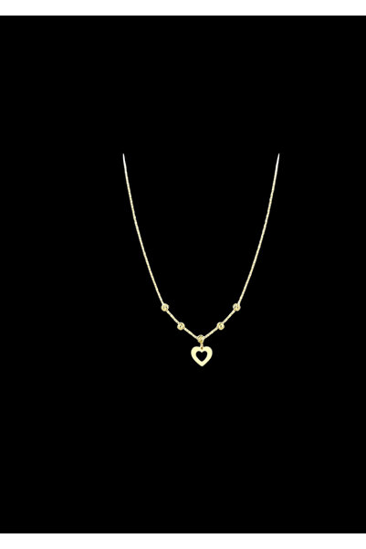 MİNİMAL Minimal Altın Dorika toplu figürlü kolye