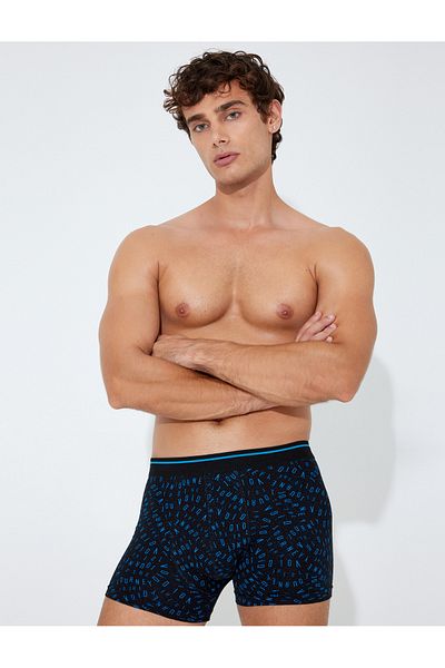 Koton Βαμβακερό Σετ Boxer 3 τεμαχίων - Σλόγκαν εμπριμέ και πολύχρωμο