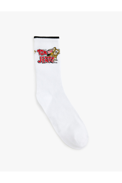 Koton Κάλτσες με άδεια Tom and Jerry από βαμβακερό μείγμα