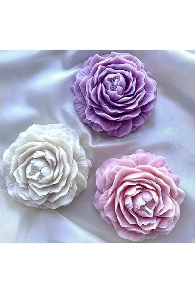 peony wax mold medium size (7.8 * 8.3 )