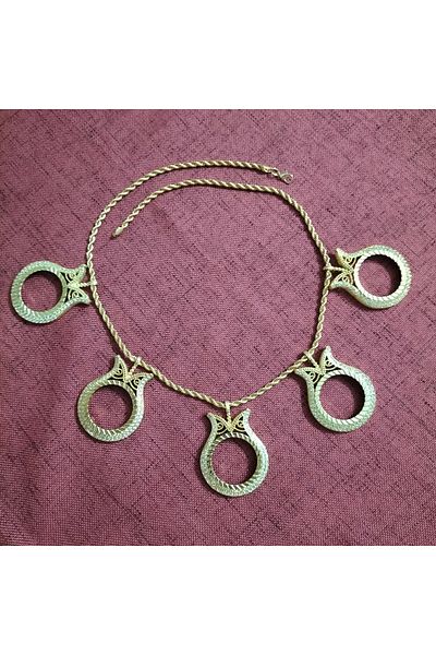 Arjew 5 Full Chain Necklaces with Tulip Frame - Suitable for Wearing