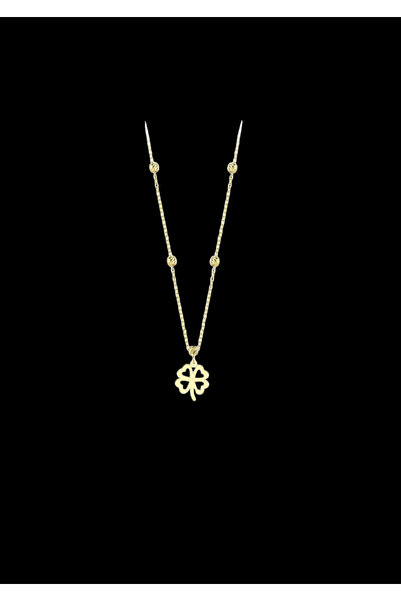 MİNİMAL Minimal Altın Dorika toplu figürlü kolye