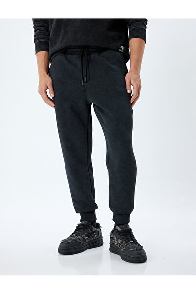 Koton Tepláky ze směsi bavlny, které lze prát - detail do kapsy a zavazovací pas