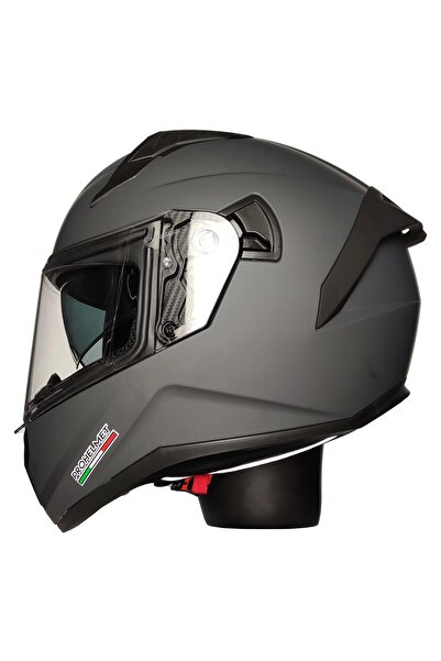 MTS M-801-SNAKE DARK GREY GÜNEŞ VİZÖRLÜ KASK