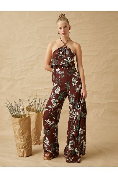Koton Neckholder-Overall mit Ringdetail