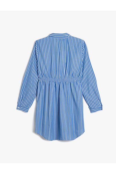 Koton Rochie pentru fetiță 5wkg80020aw cu dungi bleumarin