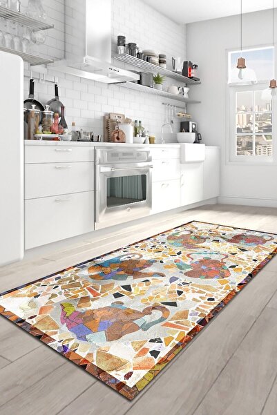 Genel Markalar Omari Kadife Pamuk Tabanlı Yıkanabilen Kaydırmaz Antibakteriye...