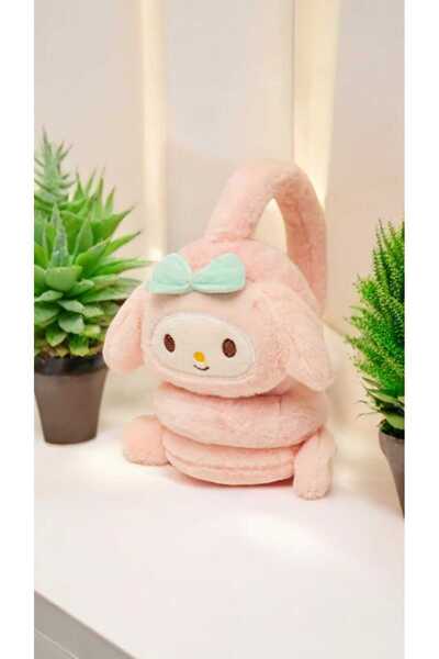 BAEY Peluş Kuromi Hello Kitty My Melody Cinnamoroll Kış Kromi Kulaklık
