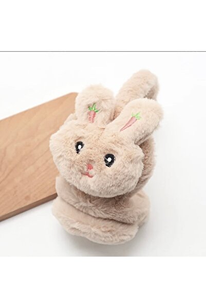 SHEKER HOME Tavşan Figürlü Soğuktan Koruyan Peluş Kulaklık