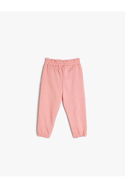 Koton Jogger Sweatpants - Elastic Waist, Pockets and Ruffles