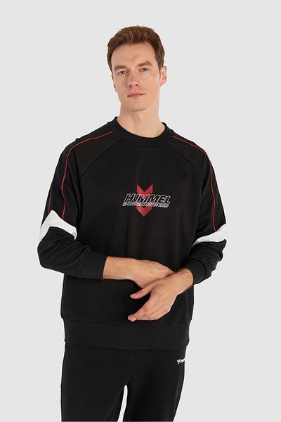 hummel Μαύρο ανδρικό φούτερ - 921995 -2001 Hmljimmy Oversize