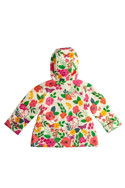 Stephen Joseph Girl's Butterfly Patterned Raincoat - Hooded