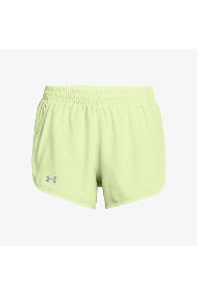 Under Armour Fly By 3inch Kadın Sarı Koşu Şortu