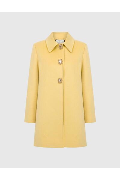 İLVİ Rundy Kadın Sarı Kaban