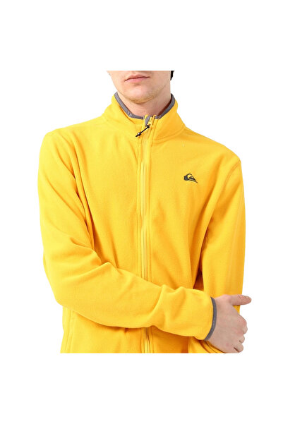 Quiksilver Mission Fz Men's Yellow Fleece Jacket Men's Fleece Jacket Eqyft03162