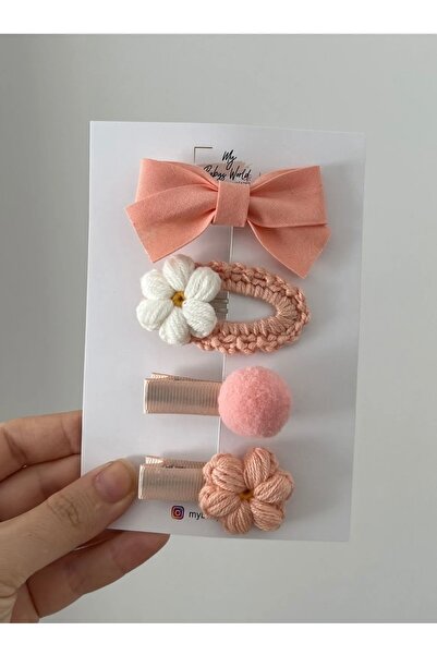 My Baby's World Set de cleme pentru copii/bebe în culoarea somonului