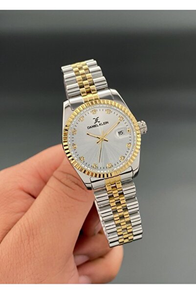 Daniel Klein Kadın Kol Saati Çelik kordon 3 ATM Su Geçirmez Gold Gümüş Renk