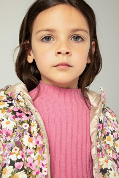 MAYORAL Μπουφάν διπλής όψης με λουλούδια - Μπεζ