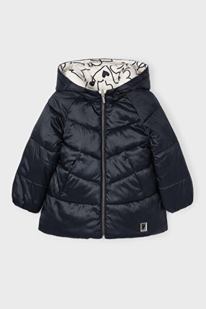 MAYORAL Двустранно палто за момиче с форма на сърце - Черно