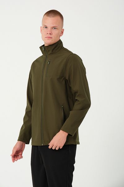 Bonesti Ανδρικό παλτό Softshell Khaki - Αδιάβροχο