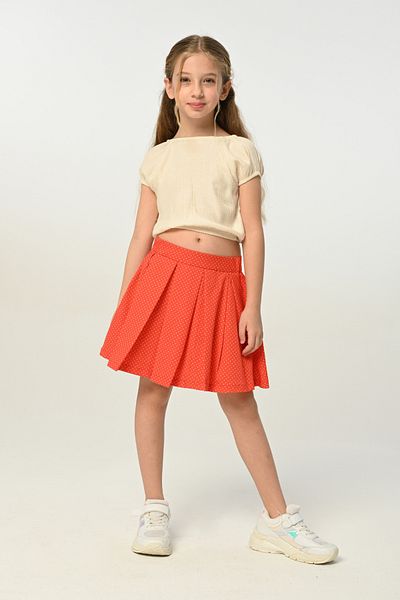 Çikoby Red Polka Dot Girl's Skirt