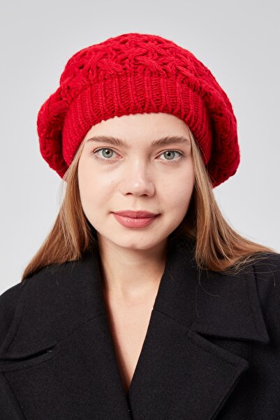 derikem Women's Winter Stylish Knitwear Painter Knitted Beret