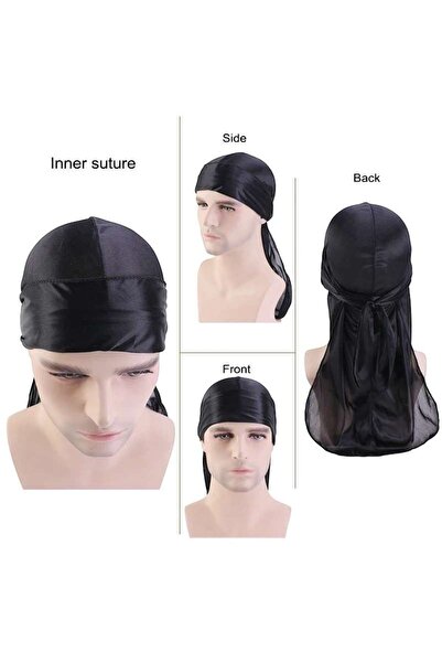 ESUSO Çift Renkli Unisex Durag Bandana , Bandana , Erkek Bandana , Durags Bandana .saten Kumaş