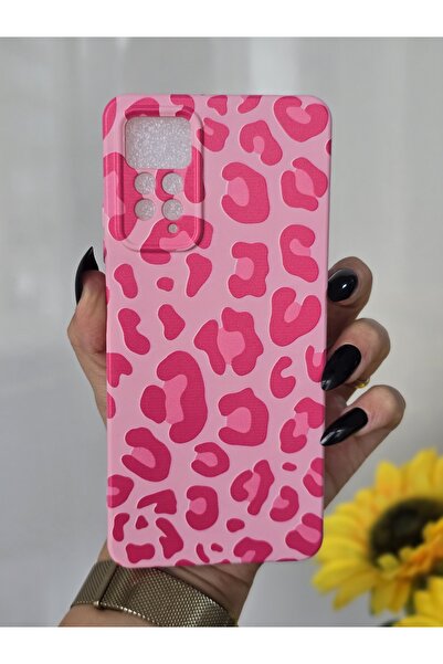 Magic Ring حافظة إطلاق داخلية مخملية ليوبارد متوافقة مع هاتف Xiaomi Note 11 P...