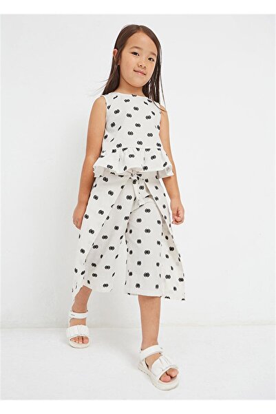 MAYORAL kız çocuk yazlık keten puanlı pantolon 3505