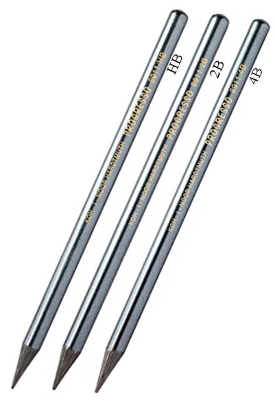 Artlantis Odunsuz Grafiti Kalemi HB 2B 4B Dereceli Kalem 1 Adet Kohinoor Kömü...