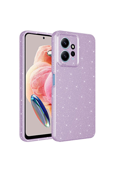 Hatreds Xiaomi Redmi Note 12 4G Uyumlu Simli Tasarımlı Kamera Korumalı Renkli...
