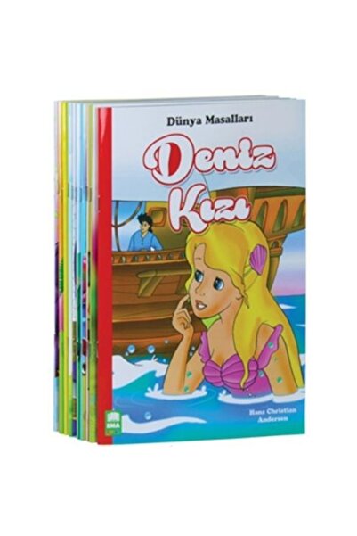 Genel Markalar Dünya Masallar Seti 1.ve 2. Sınıflar İçin Eğik El Yazılı - (10...