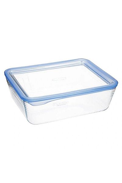 Pyrex Rectangular Glass Storage Container with Lid 0.8 L