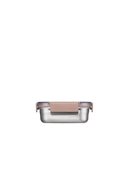 Lock & Lock LocknLock Stainless Steel Oven & Storage Container Quadrilateral Locked 310 ml - Brown