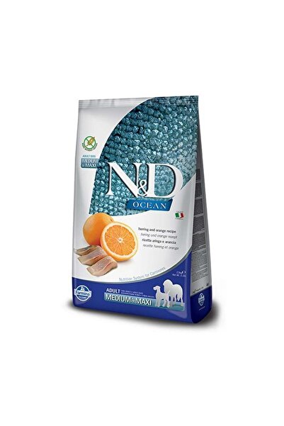 N&D Ocean Ringa Balık&portakal Tahılsız Köpek Maması 2,5 Kg - Petshopundan