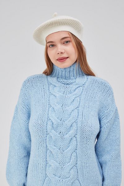 derikem Women's Winter Stylish French Painter Plain Knit Beret Hat