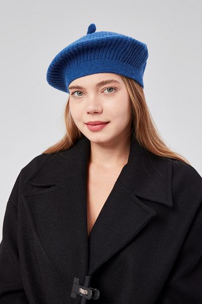 derikem Women's Winter Stylish French Painter Plain Knit Beret Hat