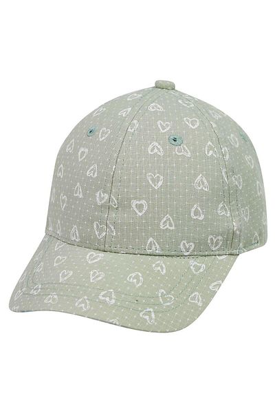 Kitti Green Girl's Hat - Heart