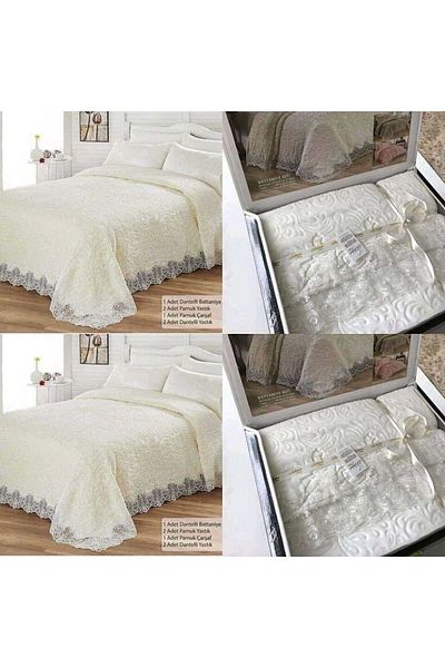 Kelebek Double Blanket Set in Special Box