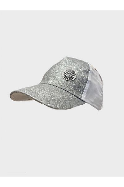 Kitti Glitter Girl Hat - Silver