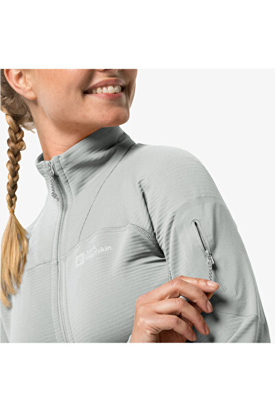 Jack Wolfskin Prelight Fz Kadın Gri Eşofman Üstü