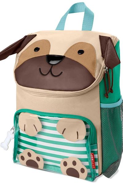 Skip Hop Beige Colored Zoo Kids Backpack - Pug