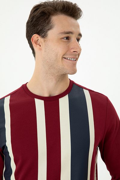 U.S. Polo Assn. Claret Red Men's Sweatshirt 50276409 -Vr014