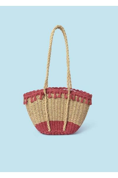 MAYORAL Geantă de mână Dusty Rose Straw