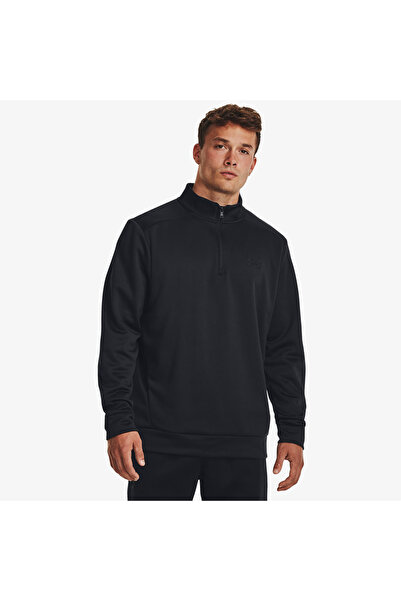 Under Armour Fleece 1/4 Zip Erkek Siyah Günlük Sweatshirt