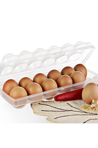 BRAVES Egg Storage Container, 12 Compartments Egg Storage Container, Egg Box