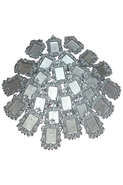 Hediyemiks 25 Adet Magnet Fotoğraf Çerçevesi Davetiye Düğün Kına Nişan Baby Shower Sünnet Mevlüt Hediyesi